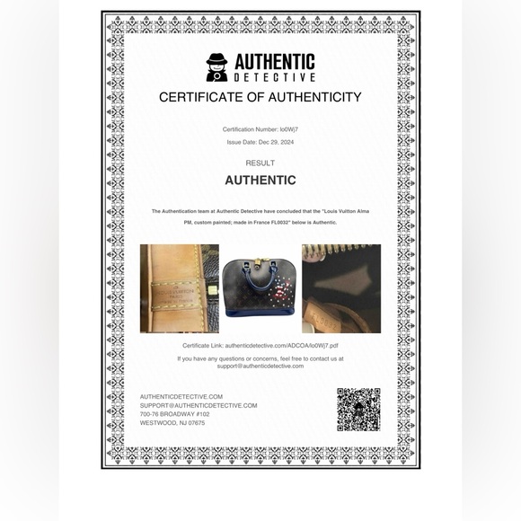 Louis Vuitton Alma PM Authentic Professionally Customized - Picture 12 of 12